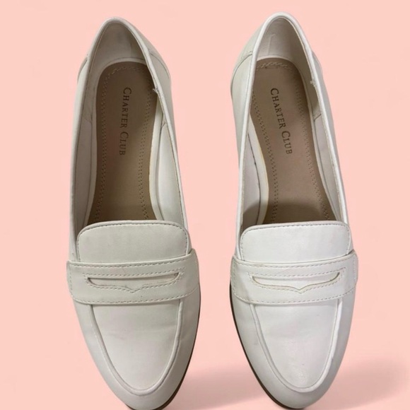 Charter Club Women's Cream Loafers - Picture 2 of 6